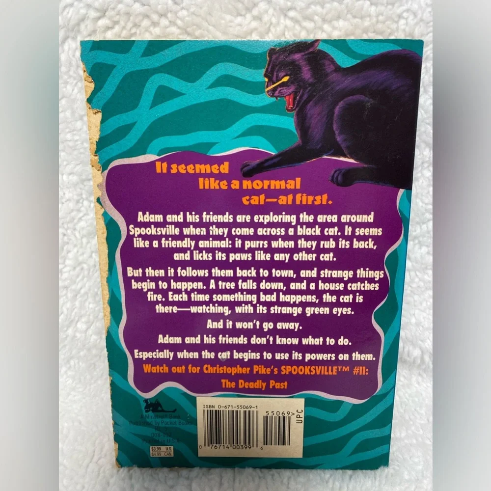 First Print Christopher Pike Spooksville No. 10 The Wicked Cat